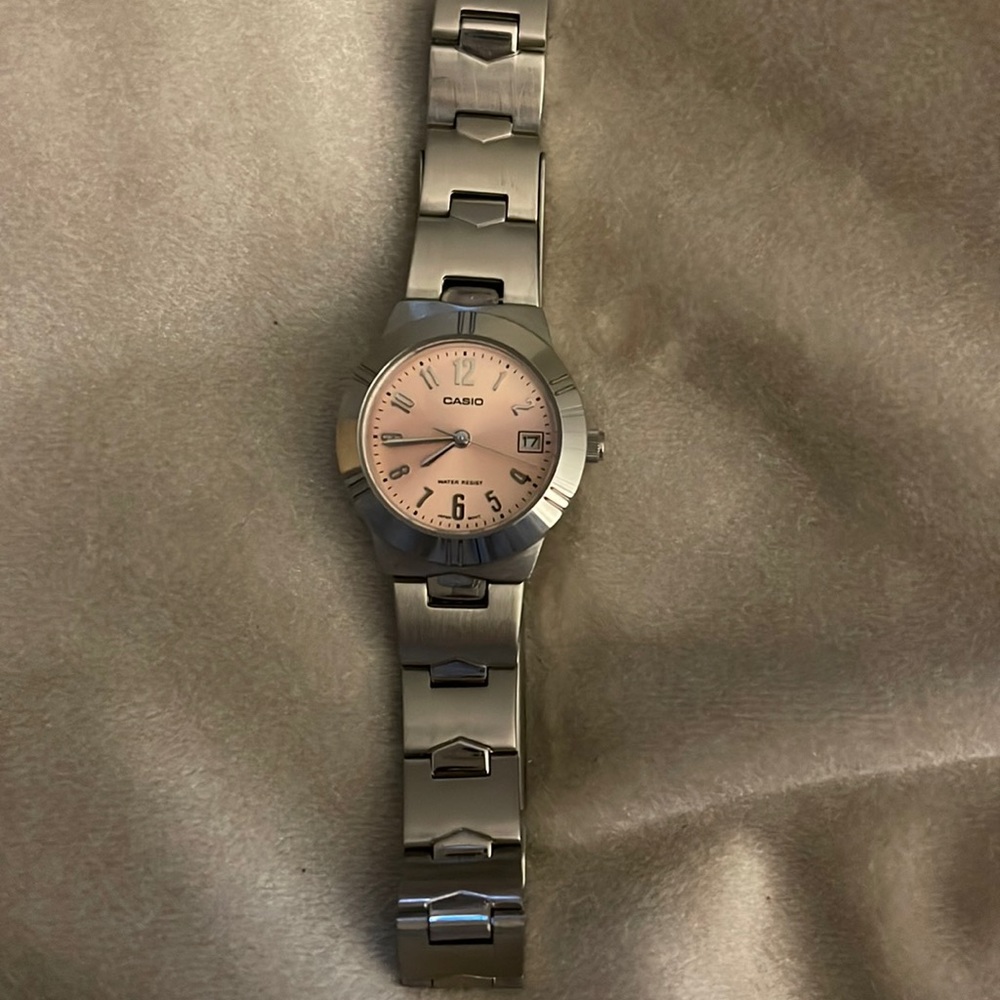 **SOLD ELSWHERE** Casio - Women’s Silver Watch w/ Pink Face